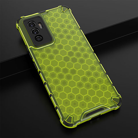 Carcasa Bumper Funda Silicona Transparente 360 Grados AM1 para Vivo V23e 5G Verde