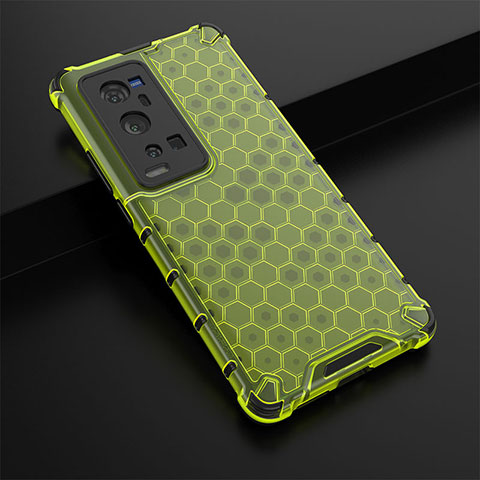 Carcasa Bumper Funda Silicona Transparente 360 Grados AM1 para Vivo X60 Pro+ Plus 5G Verde