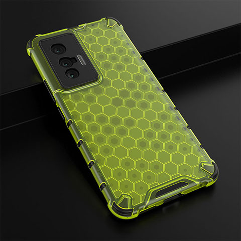 Carcasa Bumper Funda Silicona Transparente 360 Grados AM1 para Vivo X70 5G Verde