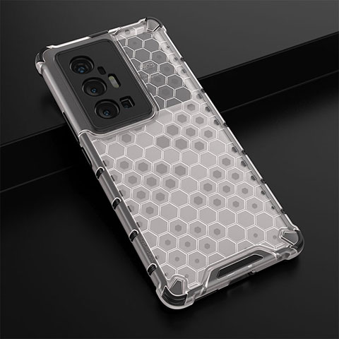 Carcasa Bumper Funda Silicona Transparente 360 Grados AM1 para Vivo X70 Pro+ Plus 5G Blanco