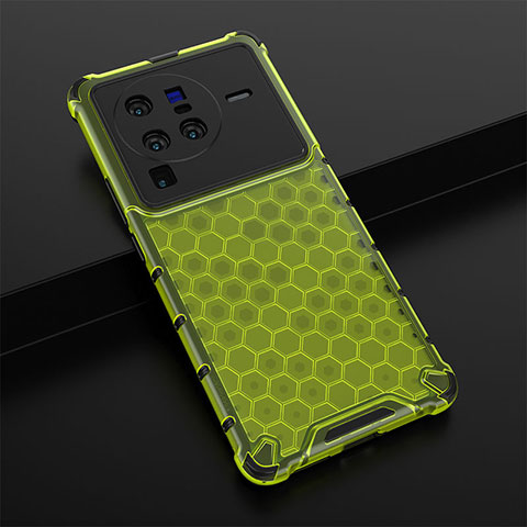 Carcasa Bumper Funda Silicona Transparente 360 Grados AM1 para Vivo X80 Pro 5G Verde