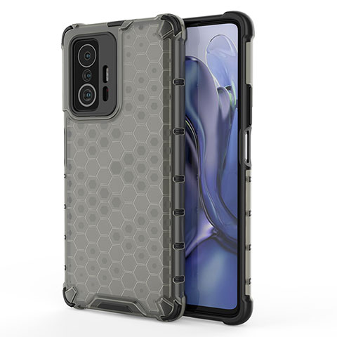 Carcasa Bumper Funda Silicona Transparente 360 Grados AM1 para Xiaomi Mi 11T Pro 5G Negro