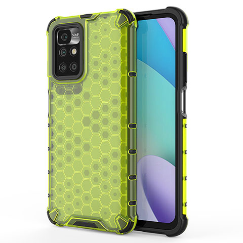 Carcasa Bumper Funda Silicona Transparente 360 Grados AM1 para Xiaomi Redmi 10 4G Verde