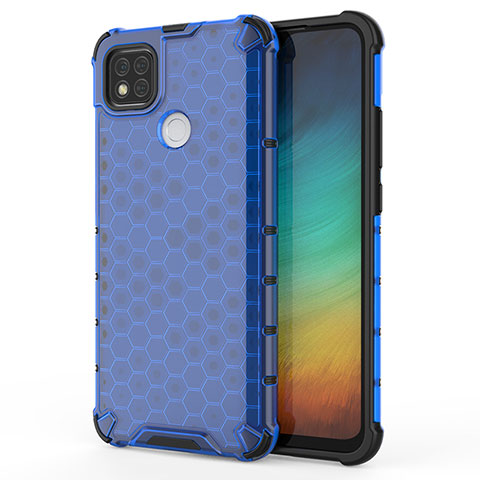 Carcasa Bumper Funda Silicona Transparente 360 Grados AM1 para Xiaomi Redmi 10A 4G Azul