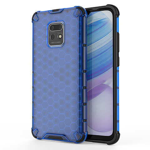 Carcasa Bumper Funda Silicona Transparente 360 Grados AM1 para Xiaomi Redmi 10X 5G Azul