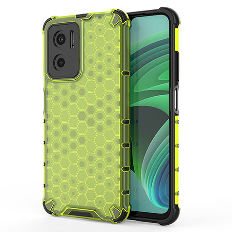 Carcasa Bumper Funda Silicona Transparente 360 Grados AM1 para Xiaomi Redmi 11 Prime 5G Verde