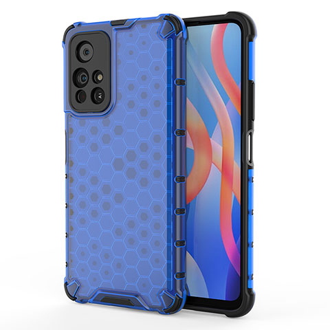 Carcasa Bumper Funda Silicona Transparente 360 Grados AM1 para Xiaomi Redmi Note 11 5G Azul