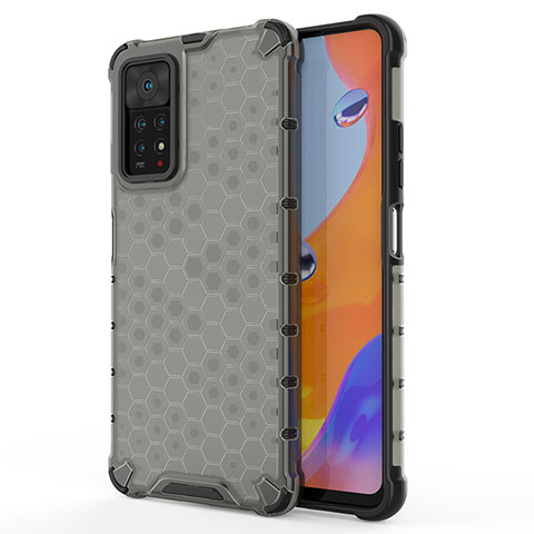 Carcasa Bumper Funda Silicona Transparente 360 Grados AM1 para Xiaomi Redmi Note 11 Pro 4G Negro