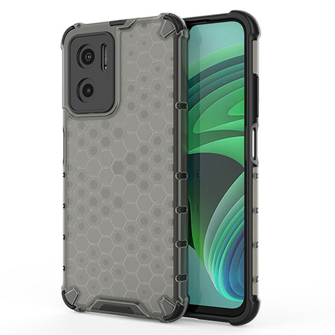 Carcasa Bumper Funda Silicona Transparente 360 Grados AM1 para Xiaomi Redmi Note 11E 5G Negro