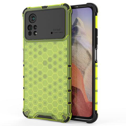 Carcasa Bumper Funda Silicona Transparente 360 Grados AM1 para Xiaomi Redmi Note 11E Pro 5G Verde