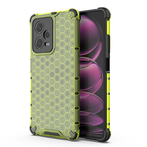 Carcasa Bumper Funda Silicona Transparente 360 Grados AM1 para Xiaomi Redmi Note 12 Pro 5G Verde