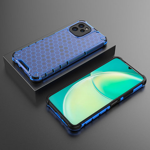 Carcasa Bumper Funda Silicona Transparente 360 Grados AM2 para Huawei Enjoy 50z Azul