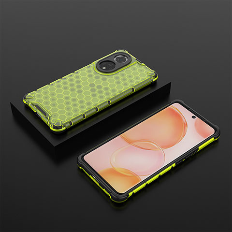 Carcasa Bumper Funda Silicona Transparente 360 Grados AM2 para Huawei Honor 50 5G Verde