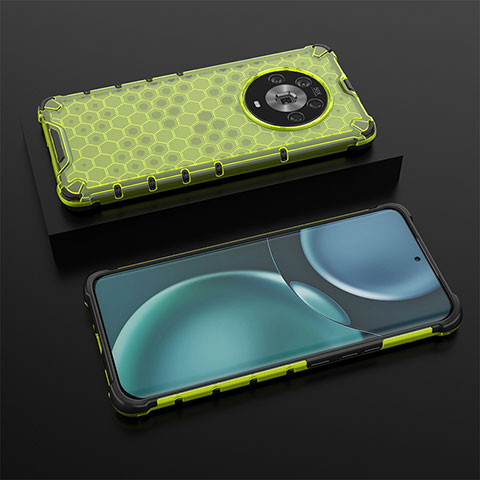 Carcasa Bumper Funda Silicona Transparente 360 Grados AM2 para Huawei Honor Magic4 5G Verde