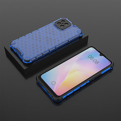 Carcasa Bumper Funda Silicona Transparente 360 Grados AM2 para Huawei Nova 8 SE 4G Azul