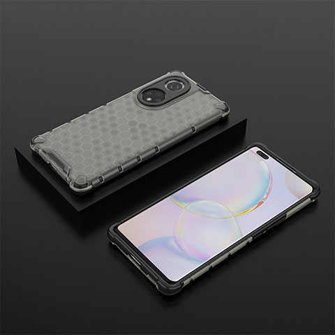 Carcasa Bumper Funda Silicona Transparente 360 Grados AM2 para Huawei Nova 9 Pro Negro