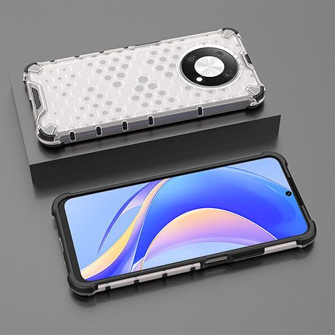 Carcasa Bumper Funda Silicona Transparente 360 Grados AM2 para Huawei Nova Y90 Blanco