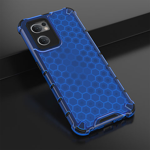 Carcasa Bumper Funda Silicona Transparente 360 Grados AM2 para OnePlus Nord CE 2 5G Azul