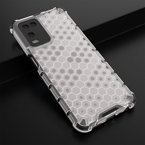 Carcasa Bumper Funda Silicona Transparente 360 Grados AM2 para Oppo A54 4G Blanco