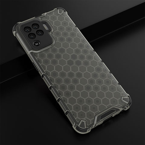 Carcasa Bumper Funda Silicona Transparente 360 Grados AM2 para Oppo F19 Pro Negro