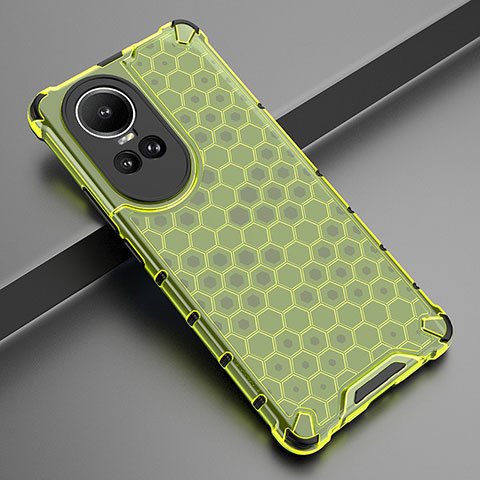 Carcasa Bumper Funda Silicona Transparente 360 Grados AM2 para Oppo Reno10 Pro 5G Verde