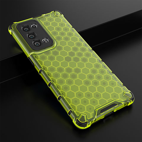 Carcasa Bumper Funda Silicona Transparente 360 Grados AM2 para Oppo Reno6 Pro 5G Verde