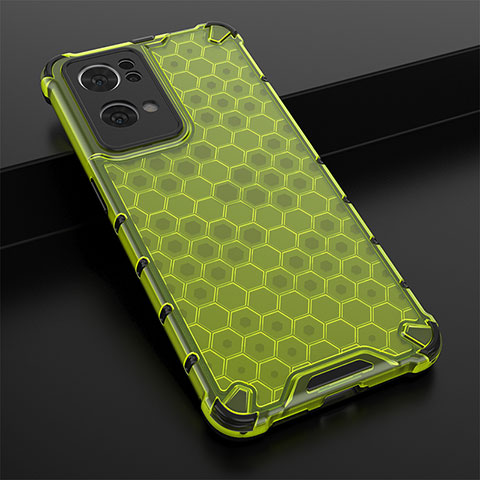 Carcasa Bumper Funda Silicona Transparente 360 Grados AM2 para Oppo Reno7 Pro 5G Verde