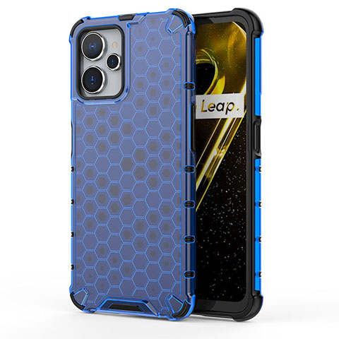 Carcasa Bumper Funda Silicona Transparente 360 Grados AM2 para Realme 10T 5G Azul