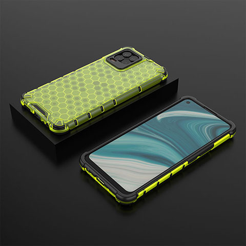 Carcasa Bumper Funda Silicona Transparente 360 Grados AM2 para Realme 8 4G Verde