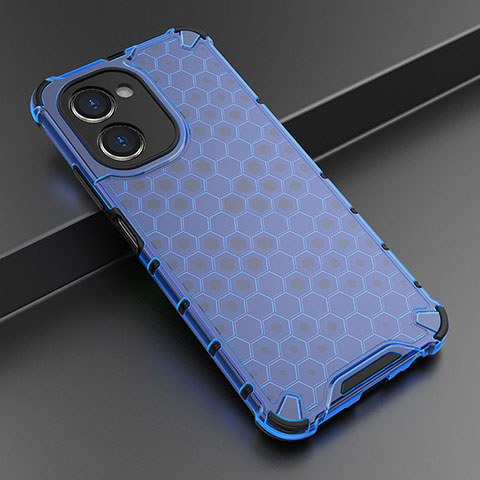 Carcasa Bumper Funda Silicona Transparente 360 Grados AM2 para Realme C33 (2023) Azul