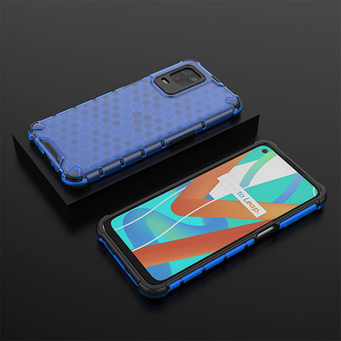 Carcasa Bumper Funda Silicona Transparente 360 Grados AM2 para Realme Narzo 30 5G Azul