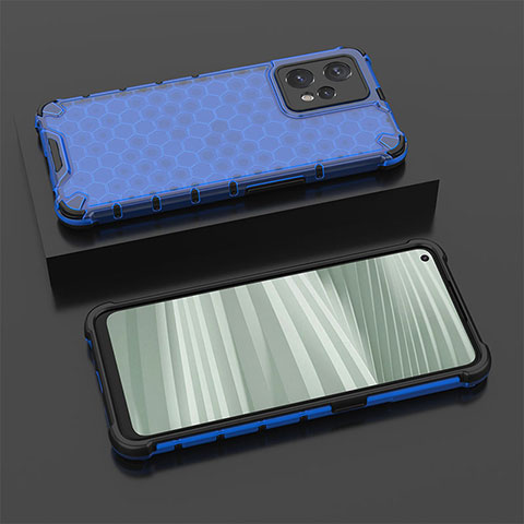 Carcasa Bumper Funda Silicona Transparente 360 Grados AM2 para Realme Narzo 50 Pro 5G Azul