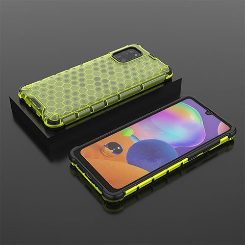 Carcasa Bumper Funda Silicona Transparente 360 Grados AM2 para Samsung Galaxy A31 Verde