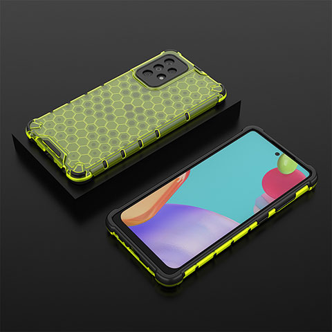 Carcasa Bumper Funda Silicona Transparente 360 Grados AM2 para Samsung Galaxy A52s 5G Verde