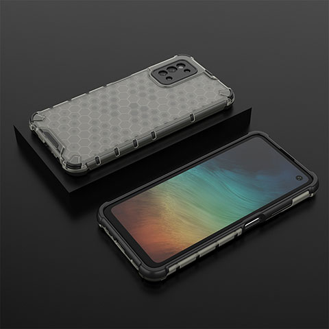 Carcasa Bumper Funda Silicona Transparente 360 Grados AM2 para Samsung Galaxy F52 5G Negro