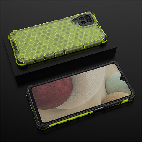 Carcasa Bumper Funda Silicona Transparente 360 Grados AM2 para Samsung Galaxy M12 Verde