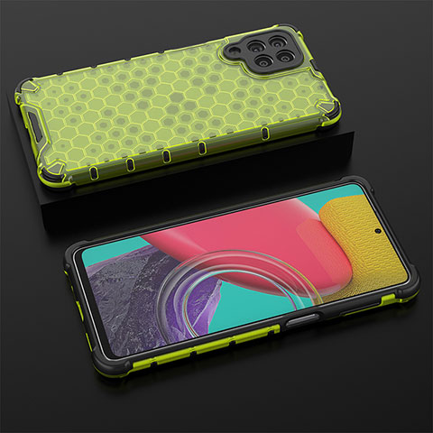 Carcasa Bumper Funda Silicona Transparente 360 Grados AM2 para Samsung Galaxy M53 5G Verde