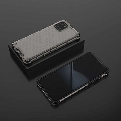 Carcasa Bumper Funda Silicona Transparente 360 Grados AM2 para Samsung Galaxy Note 10 Lite Negro