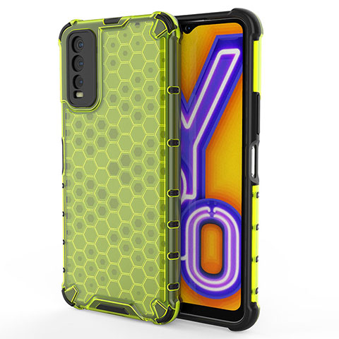 Carcasa Bumper Funda Silicona Transparente 360 Grados AM2 para Vivo Y11s Verde