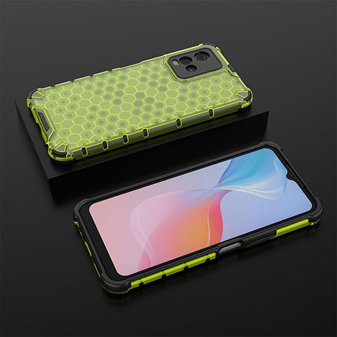 Carcasa Bumper Funda Silicona Transparente 360 Grados AM2 para Vivo Y21G Verde