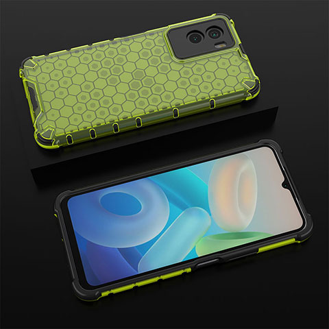 Carcasa Bumper Funda Silicona Transparente 360 Grados AM2 para Vivo Y55s (2021) Verde