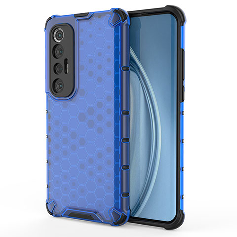 Carcasa Bumper Funda Silicona Transparente 360 Grados AM2 para Xiaomi Mi 10S 5G Azul