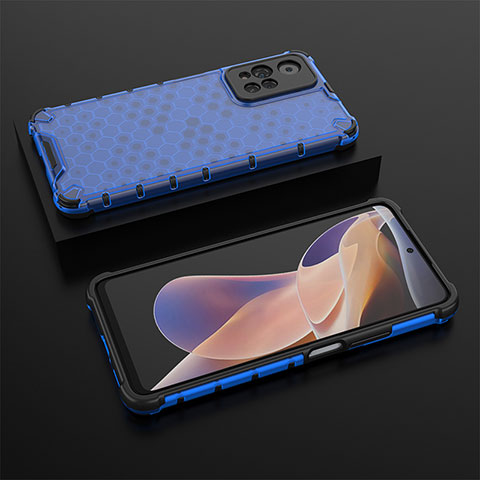 Carcasa Bumper Funda Silicona Transparente 360 Grados AM2 para Xiaomi Mi 11i 5G (2022) Azul