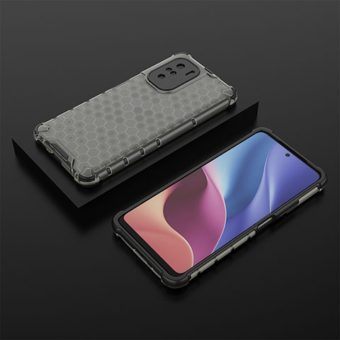 Carcasa Bumper Funda Silicona Transparente 360 Grados AM2 para Xiaomi Mi 11i 5G Negro