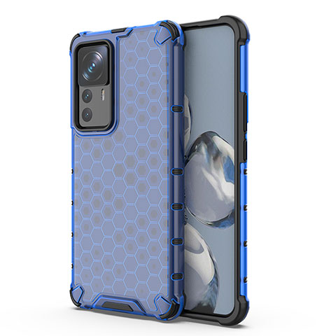 Carcasa Bumper Funda Silicona Transparente 360 Grados AM2 para Xiaomi Mi 12T 5G Azul