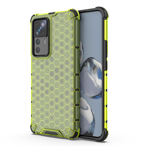 Carcasa Bumper Funda Silicona Transparente 360 Grados AM2 para Xiaomi Mi 12T 5G Verde