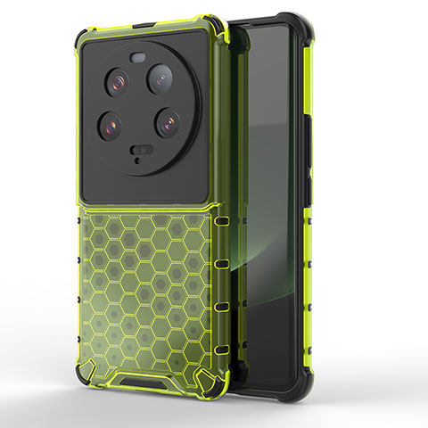 Carcasa Bumper Funda Silicona Transparente 360 Grados AM2 para Xiaomi Mi 13 Ultra 5G Verde