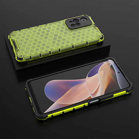 Carcasa Bumper Funda Silicona Transparente 360 Grados AM2 para Xiaomi Poco X4 NFC Verde