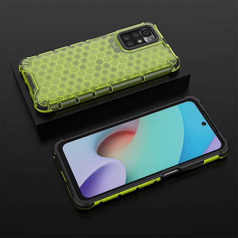 Carcasa Bumper Funda Silicona Transparente 360 Grados AM2 para Xiaomi Redmi 10 4G Verde