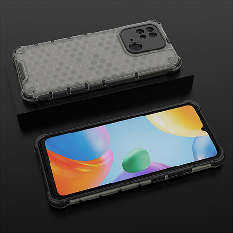 Carcasa Bumper Funda Silicona Transparente 360 Grados AM2 para Xiaomi Redmi 10 Power Negro